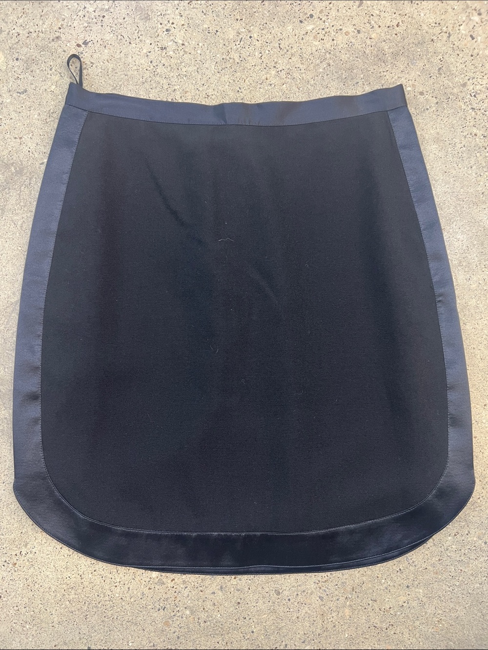 Givenchy Black Mini Skirt with Satin Border